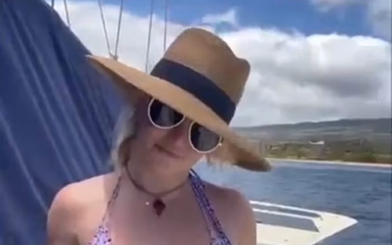 Britney Spears Shows Her Wild Side While Sunbathing On A Sailboat