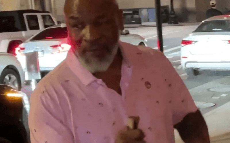 Mike Tyson Spotted Walking Around With A Cane