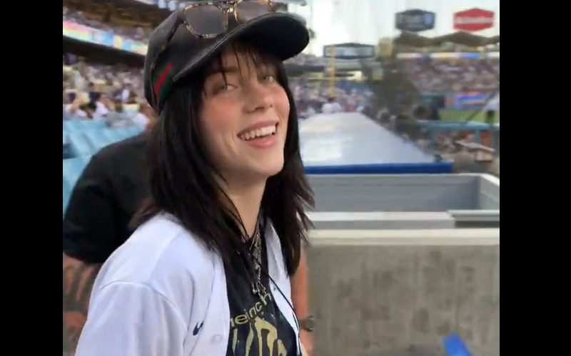 Billie Eilish Dances To Her Own Tunes At Dodgers Game