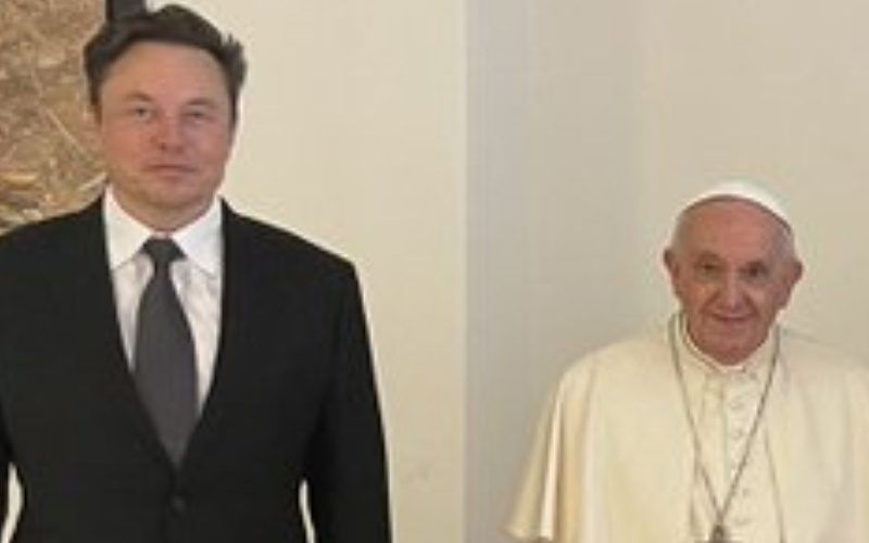 Elon Musk Meets Up With The Pope During Social Media Hiatus