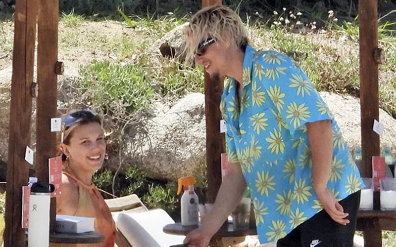 ‘Stranger Things’ Millie Bobby Brown Rocks Orange Bikini While On Vacation With Jake Bongiovi