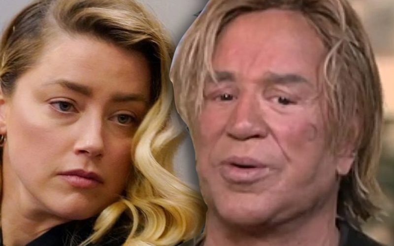 Mickey Rourke Believes Amber Heard Is A Gold Digger
