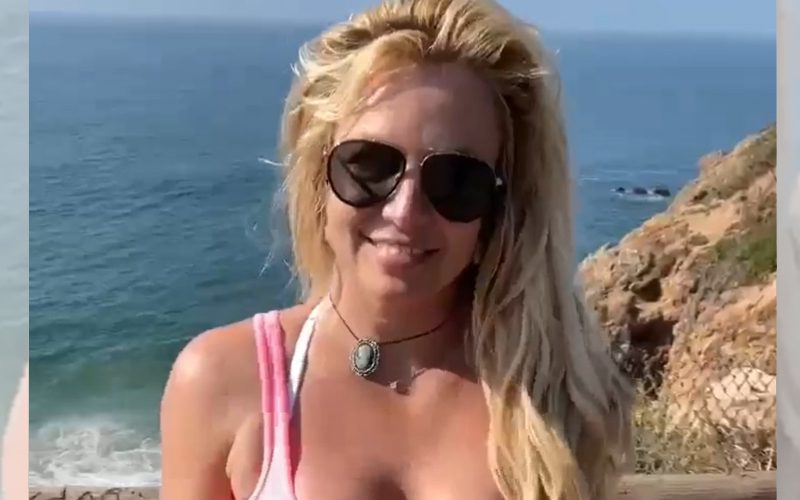 Britney Spears Enjoys The ‘Power Of Nature’ While Rocking Booty Shorts