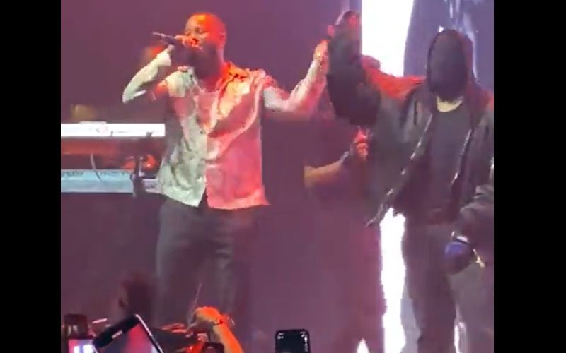 Kanye West Joins The Game On Stage During Concert