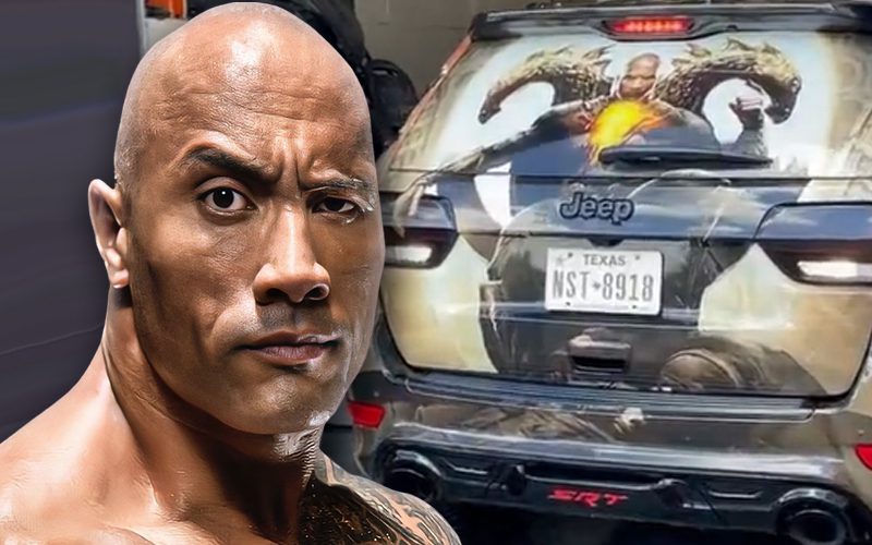 The Rock Is All For Flexing Custom ‘Black Adam’ Jeep