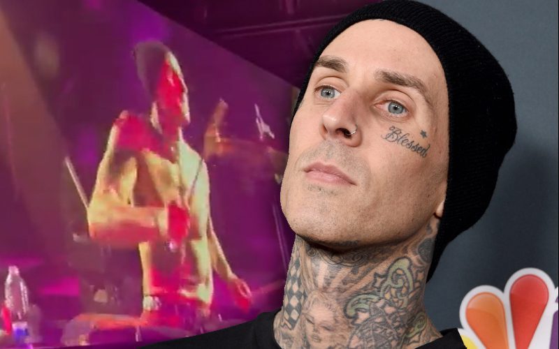 Travis Barker Joins Machine Gun Kelly On Stage For First Performance Since Health Scare