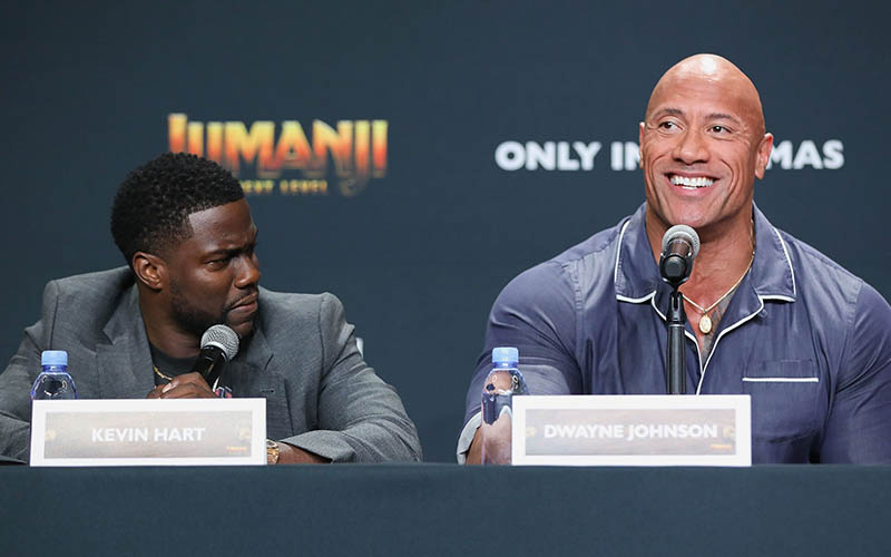 The Rock Drags Kevin Hart For Being A Close Talker