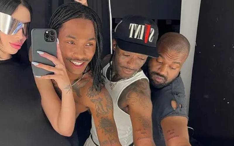 Kanye West, Lil Uzi Vert & Steve Lacy Show Off Matching Tattoos