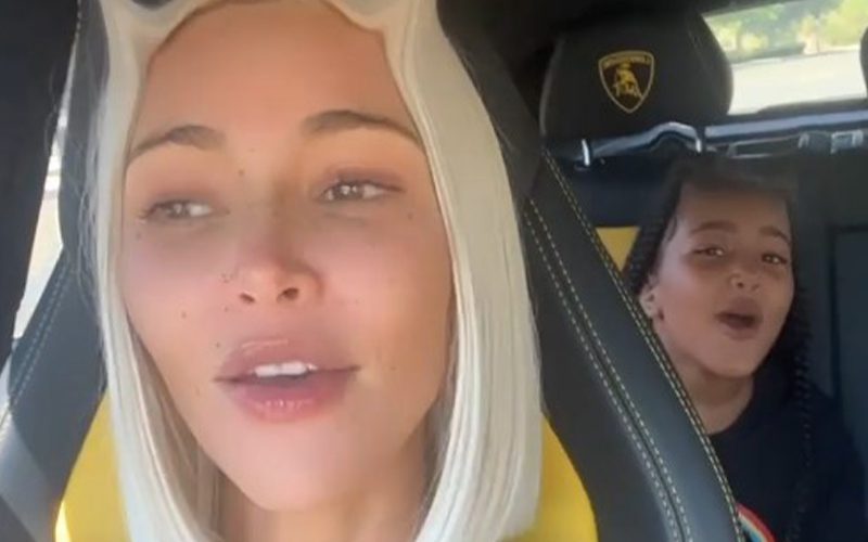 North West Tells Kim Kardashian To Delete Video Of Her Singing In The Car