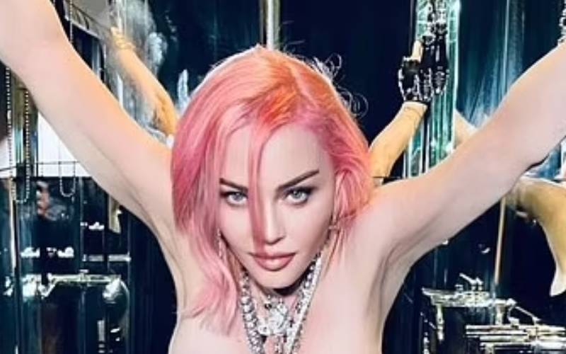 Madonna ‘Locks’ Herself In The Bathroom To Show Off Big In Racy Black Corset