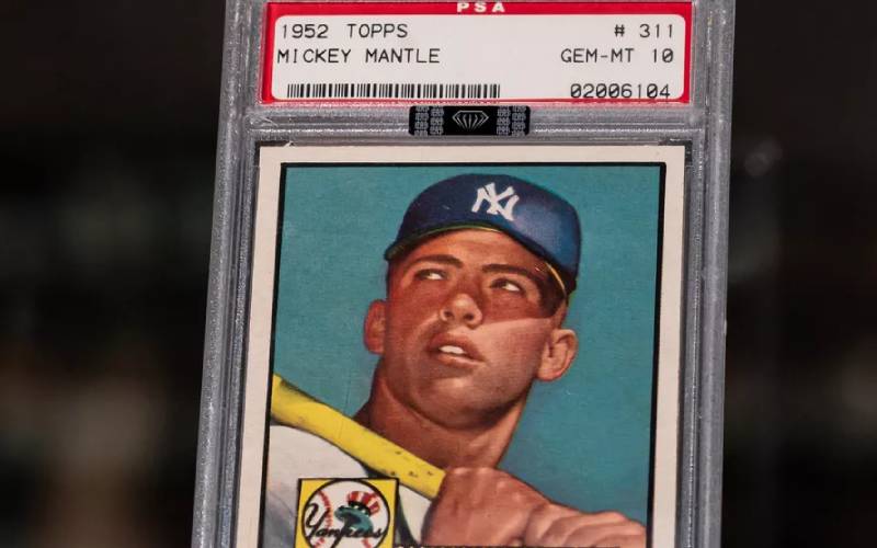 Mickey Mantle 1952 Topps Card Breaks Auction Record As Most Expensive In History