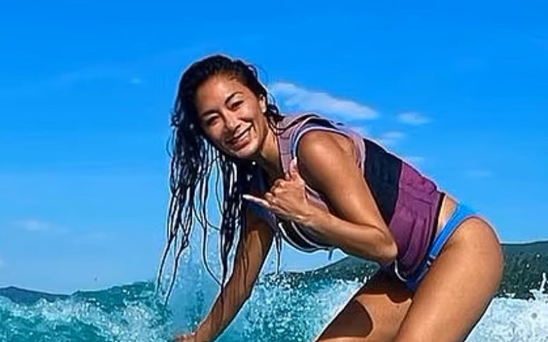 Nicole Scherzinger Shows Off Impressive Surfing Skills In Tiny Bikini