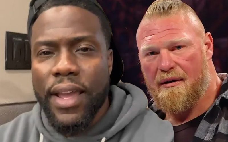 Kevin Hart Thinks He Can Take On Brock Lesnar