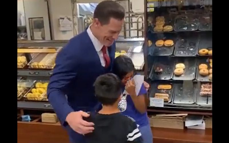 John Cena Comforts Young Fan Freaking Out To Meet Him In Public