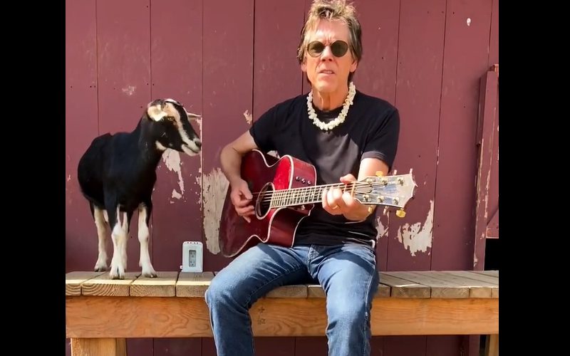 Goat Helps Kevin Bacon Perform Beyonce’s ‘Heated’