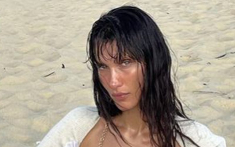 Bella Hadid Barely Covers Enough In Super Revealing Beach Photo Drop