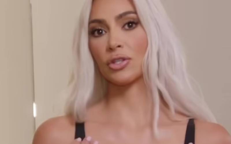 Kim Kardashian Shows Off Big In Plunging SKIMS Bra