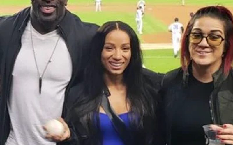 Sasha Banks & Naomi Spotted At Ballpark With WWE Superstars