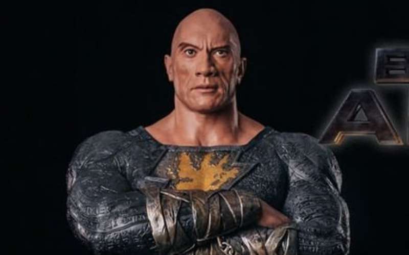 The Rock’s Molded Black Adam Mannequin Looks Absolutely Real