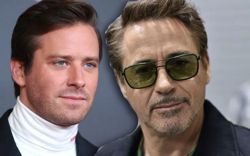 Armie Hammer Staying At One Of Robert Downey Jr’s Homes