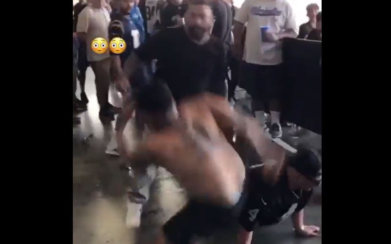 Raiders & Chargers Fans Engage In Wild Brawl