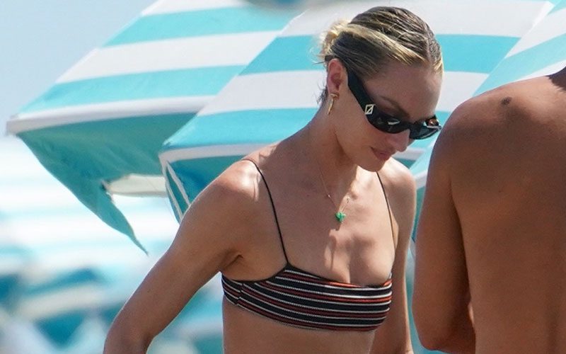 Candice Swanepoel Spotted At The Beach Following Kanye West Dating Rumors