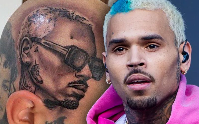 Chris Brown Reacts To Fan Getting Massive Portrait Tattoo On His Skull