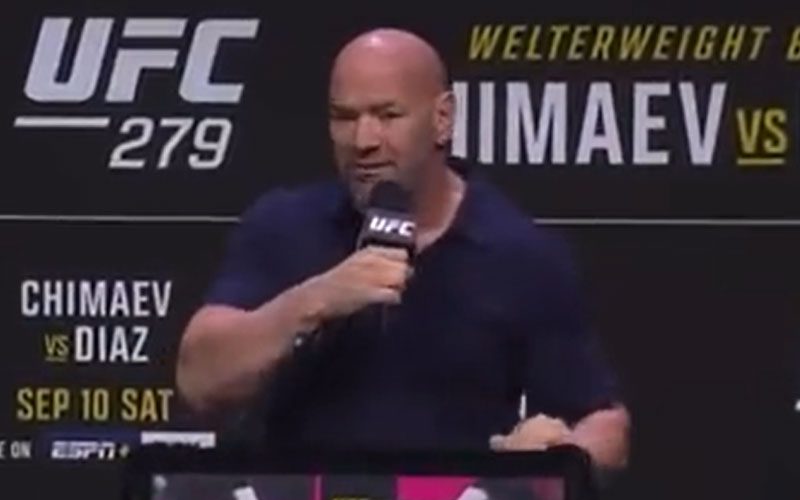Dana White Calls Off UFC 279 Press Conference After Chaos Breaks Out