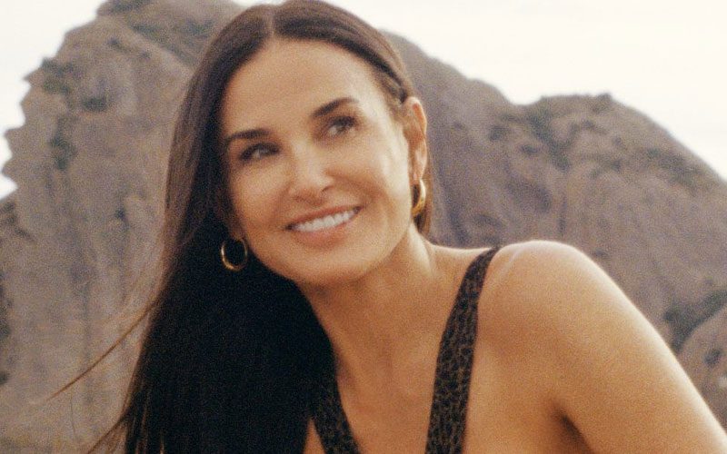 Demi Moore Leaves Little To Imagination In Skimpy Black Bikini At 59-Years-Old