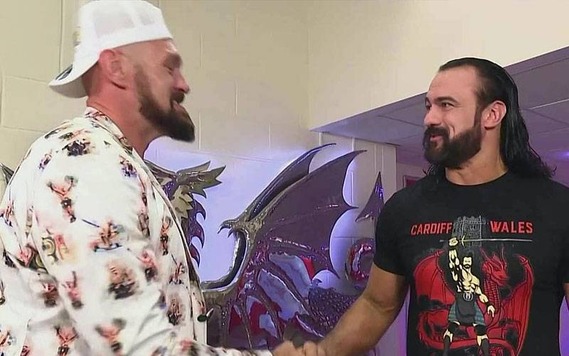Tyson Fury Spotted With Drew McIntyre Backstage At WWE Clash At The Castle