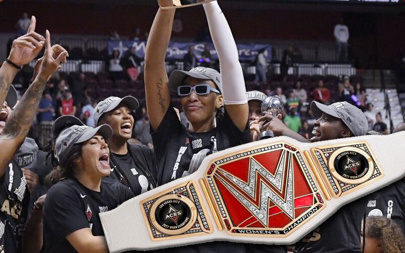 Las Vegas Aces Receive WWE Title Belt After WNBA Championship Win