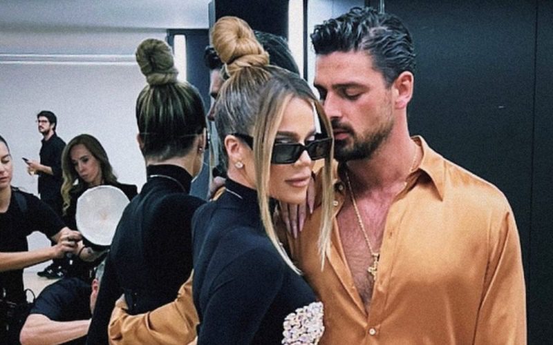 Khloé Kardashian Spotted Snuggling Italian Actor Michelle Morrone At D&G Show