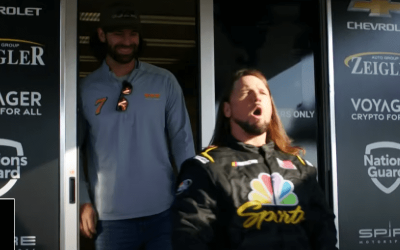 WWE Superstar AJ Styles Tries His Hand At Becoming A NASCAR Driver