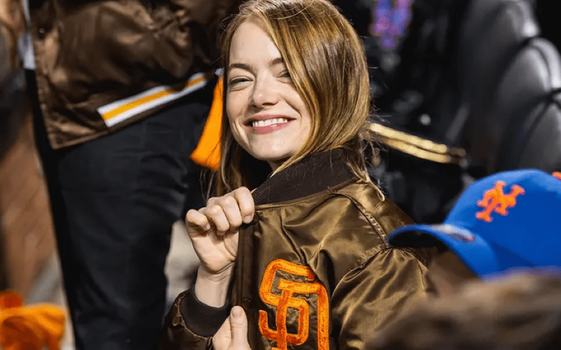 Emma Stone Receives Booed At Mets Game For Wearing Padres Gear