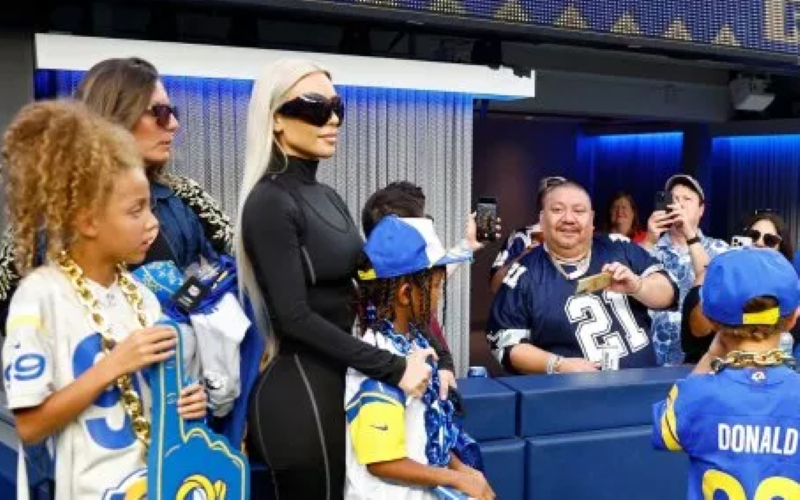 Kim Kardashian & Daughter Heavily Booed During The Rams vs Cowboys Game