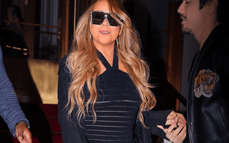 Mariah Carey Flaunts Her Curves In A Sheer Black Dress
