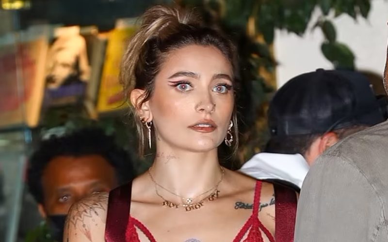 Paris Jackson Shows Off Her Tattoo Collection In Racy Red Bralette