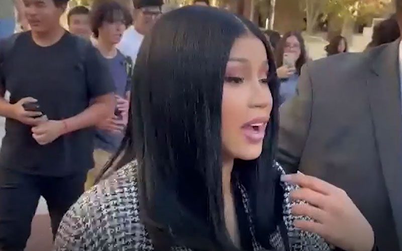 Cardi B Receives High School Homecoming Proposal While Leaving Court