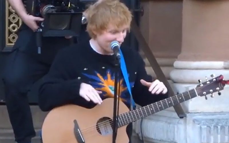 Ed Sheeran Performs Free Impromptu Gig In His Hometown Of Ipswich