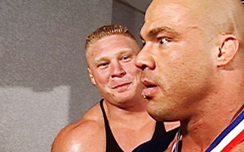 Brock Lesnar Once Surprised Kurt Angle With A Kiss On The Lips Backstage