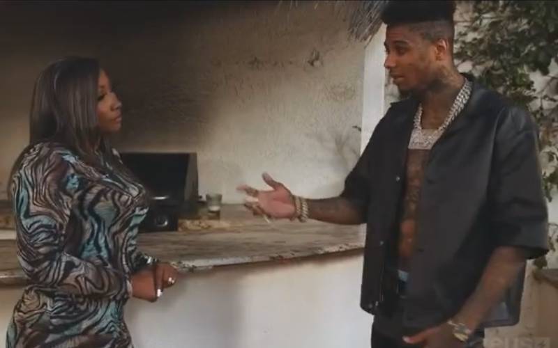 Blueface’s Mom Threatens To Slap Him For Disrespecting Her