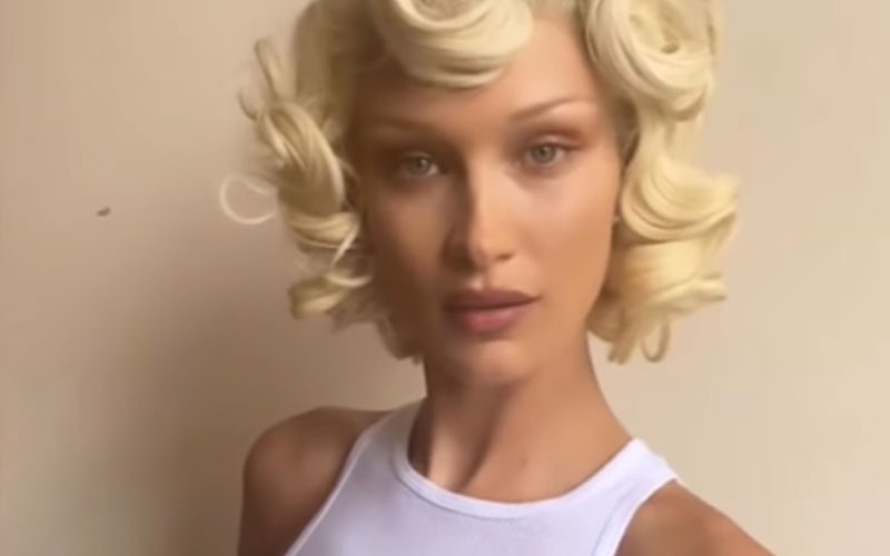 Bella Hadid Leaves Little To Imagination In See-Through White Top Video Drop