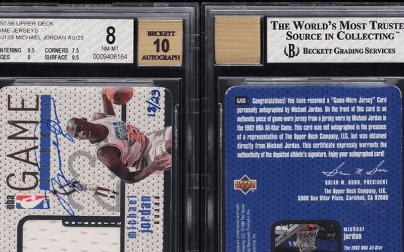 Michael Jordan’s ’97 Upper Deck Game Jersey Auto Card Sold For $840K