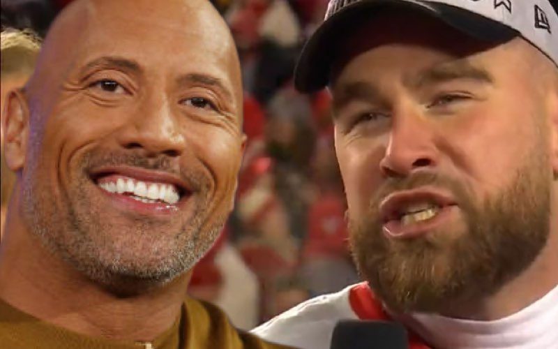 The Rock Is All For Kansas City Player Travis Kelce Using His Catchphrase