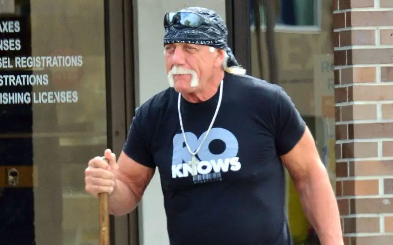 Hulk Hogan Seen Walking With Cane After Claim He Can’t Feel His Legs