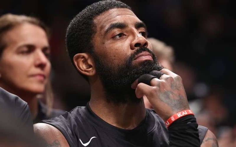 Kyrie Irving Discovers Unique Tactic To Hide Nike Logo