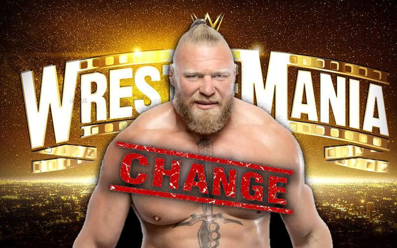 WWE Recently Changed Brock Lesnar’s WrestleMania 39 Match