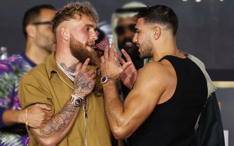 Jake Paul & Tommy Fury Nearly Come To Blows During Weigh-In Before Fight