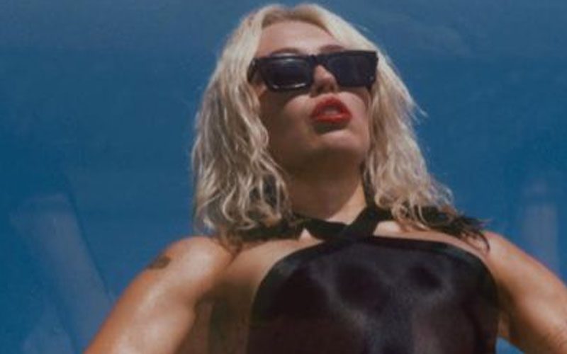 Miley Cyrus Stuns In Black One-Piece Photo Drop