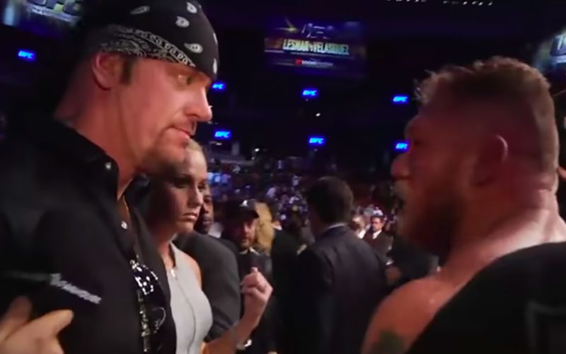 The Undertaker Admits He Showed Up To UFC Event To Pick A Fight With Brock Lesnar